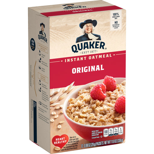 Quaker Instant Oatmeal (12 - 0.98oz packets)