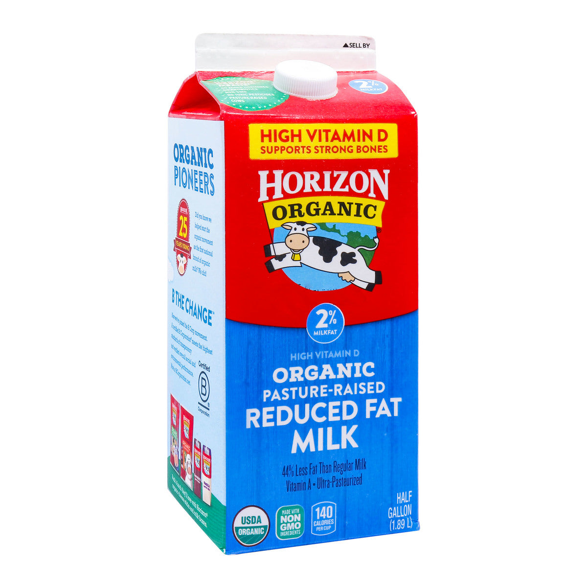 Horizon Organic Reduced Fat Milk / Half Gallon
