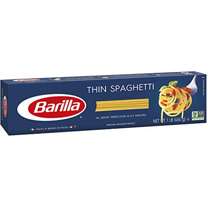 Barilla Thin Spaghetti Pasta (1 Lb)