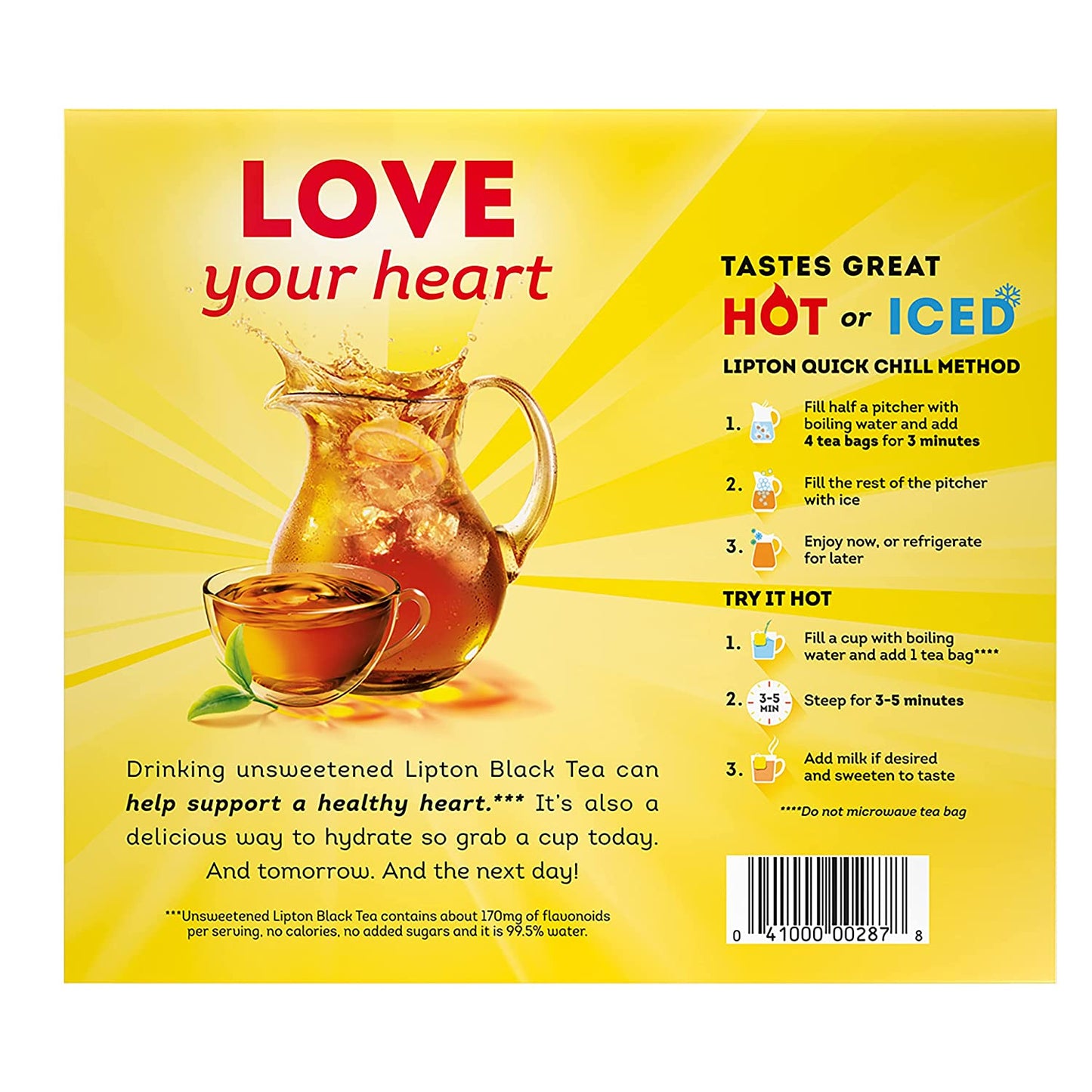 Lipton Tea Bags Teas, 8 oz, 100 Count