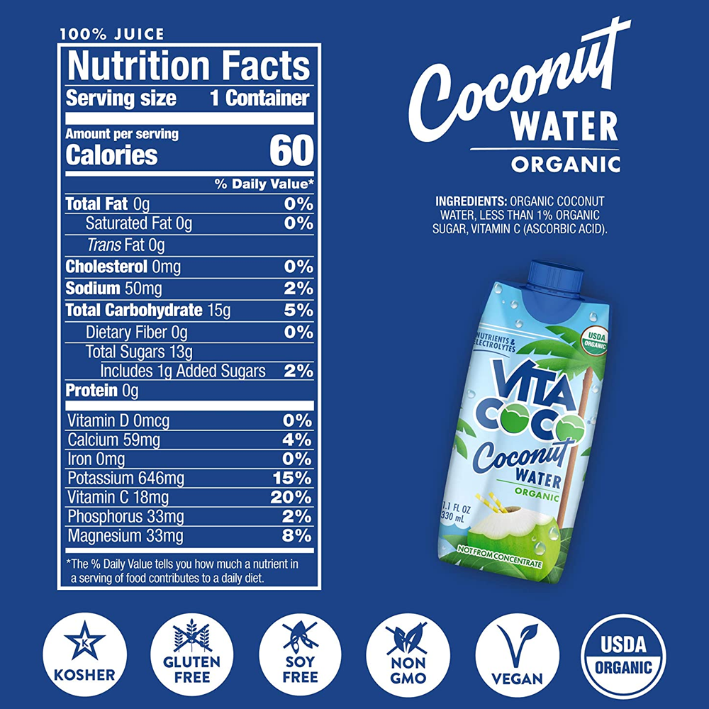 Vita Coco Coconut Water / 11.1 fl oz